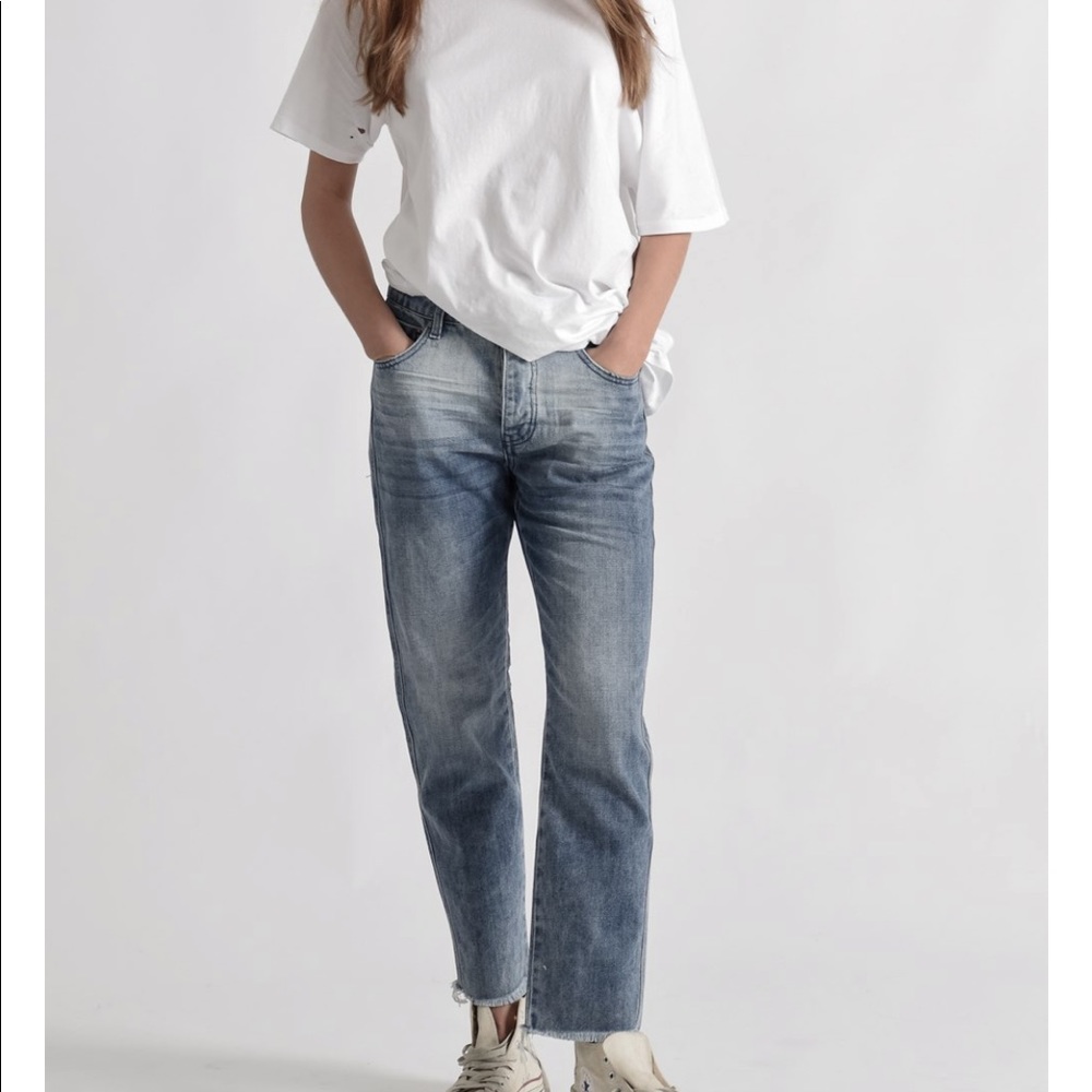 OneTeaspoon Truckers Mid Rise Straight Leg Jeans